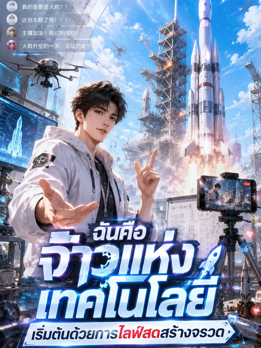 ปก [จบแล้ว]ฉันคือจ้าวแห่งเทคโนโลยี เริ่มด้วยการไลฟ์สดสร้างจรวด