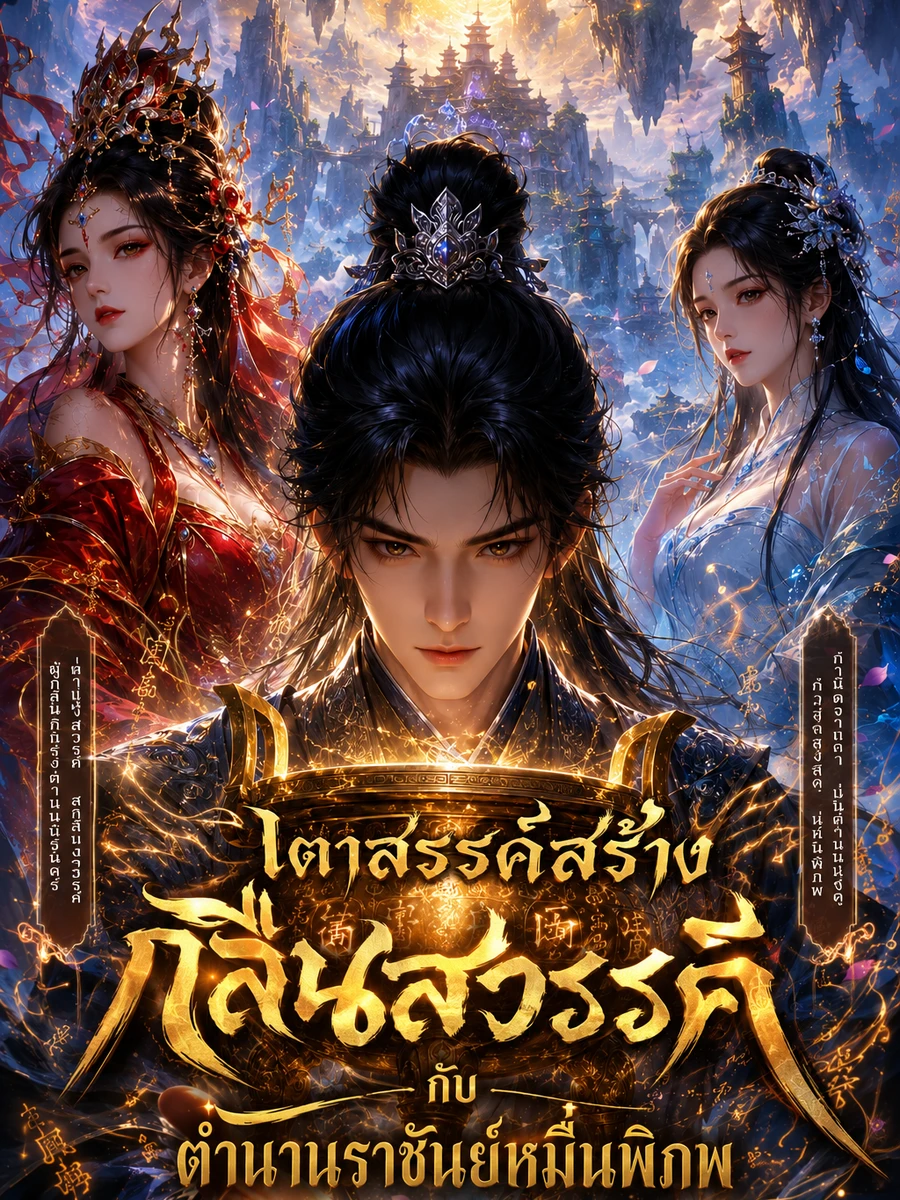 ปก เตาสรรค์สร้างกลืนสวรรค์กับตํานานราชันย์หมื่นพิภพ