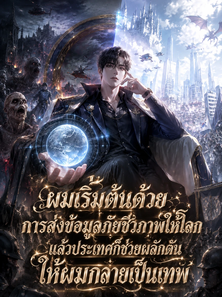 ปก ผมเริ่มต้นด้วยการส่งข้อมูลภัยชีวภาพให้โลก แล้วประเทศก็ช่วยผลักดันให้ผมกลายเป็นเทพ