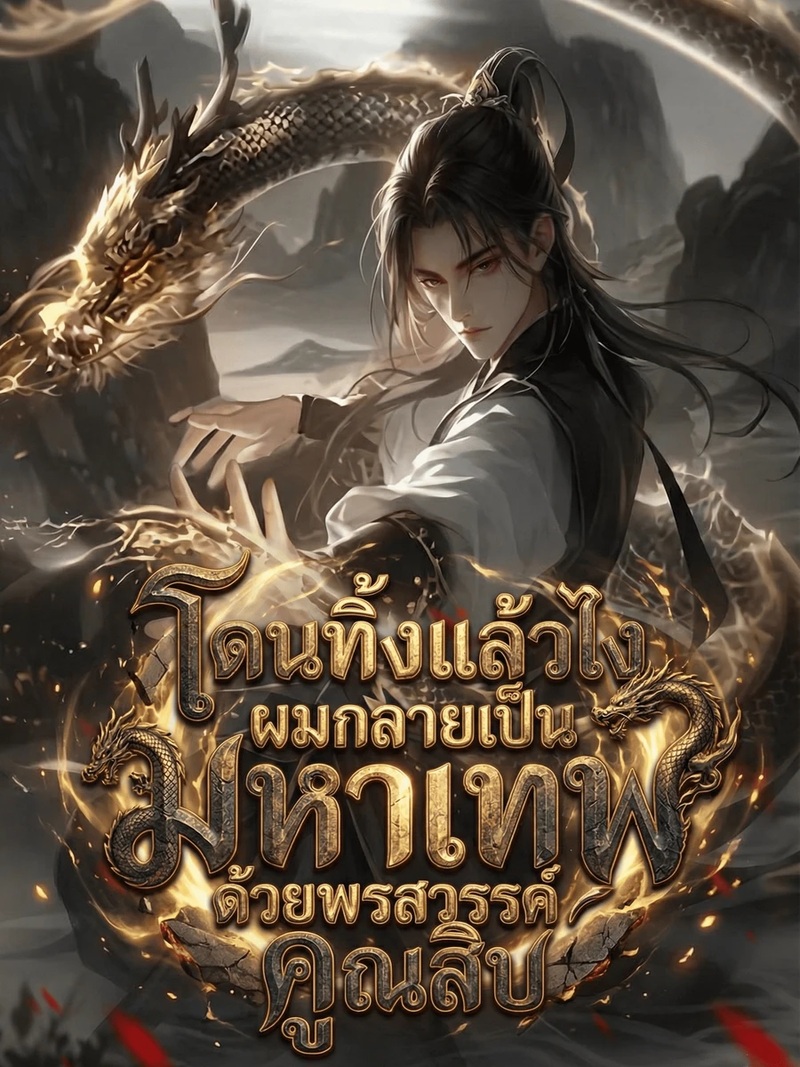 ปก โดนทิ้งแล้วไง ผมกลายเป็นมหาเทพด้วยพรสวรรค์คูณสิบ