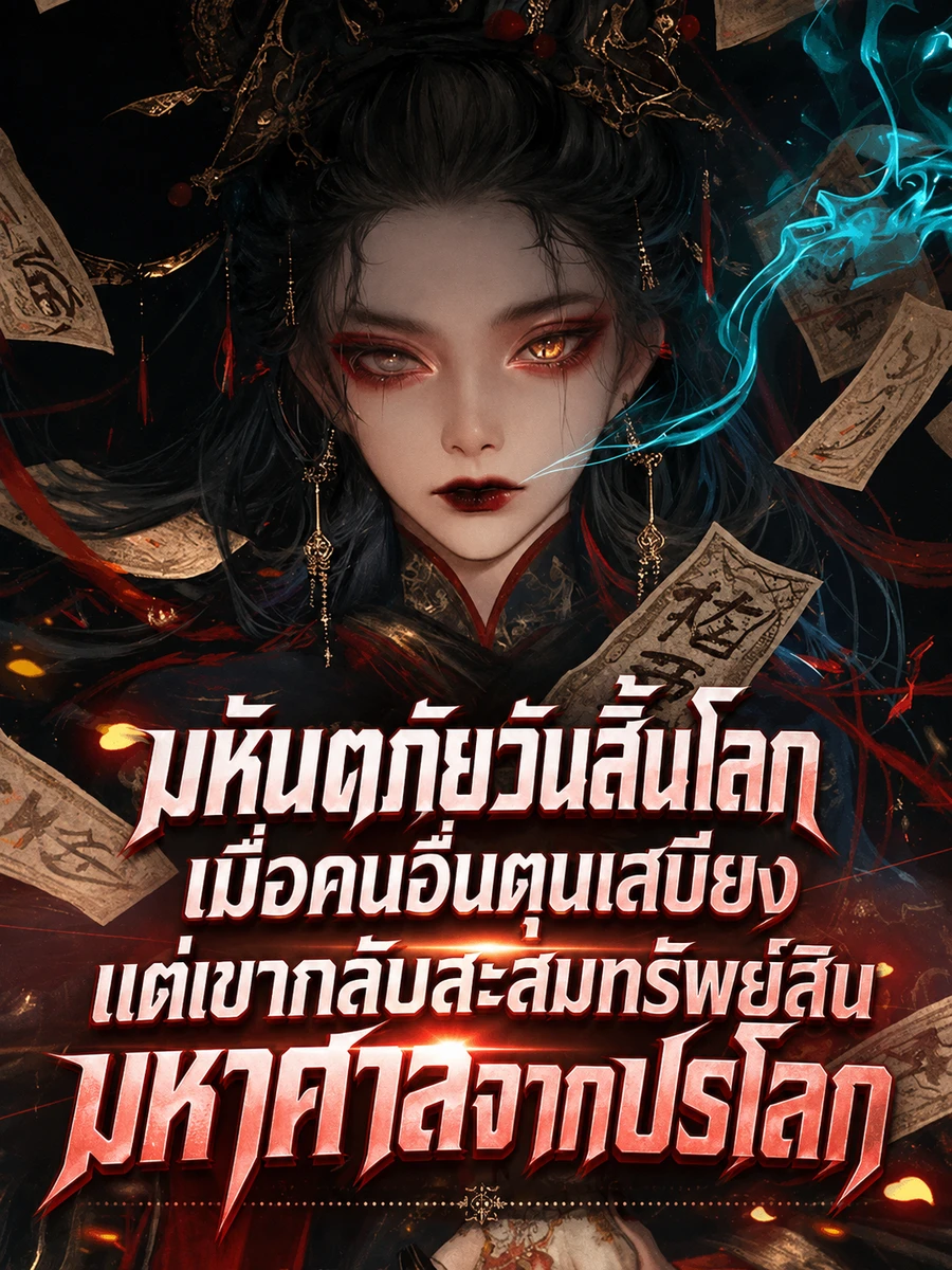 ปก มหันตภัยวันสิ้นโลก เมื่อคนอื่นตุนเสบียง แต่เขากลับสะสมทรัพย์สินมหาศาลจากปรโลก