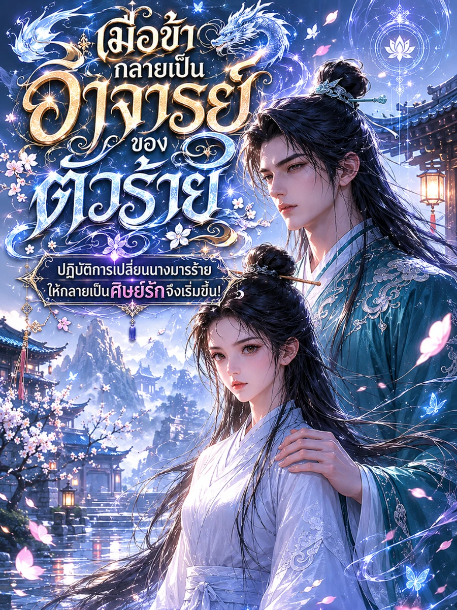 ปก เมื่อข้ากลายเป็นอาจารย์ของตัวร้าย ปฏิบัติการเปลี่ยนนางมารร้ายให้กลายเป็นศิษย์รักจึงเริ่มขึ้น!