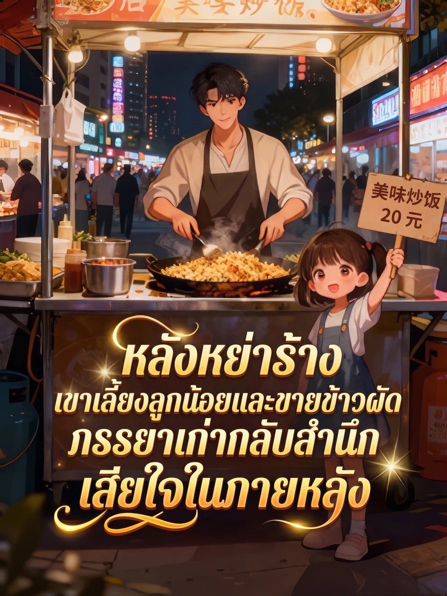 ปก หลังหย่าร้าง เขาเลี้ยงลูกน้อยและขายข้าวผัด ภรรยาเก่ากลับสํานึกเสียใจในภายหลัง