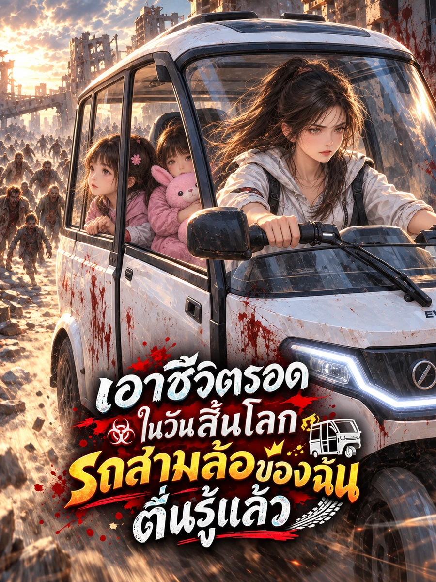ปก [ชนต้นฉบ้บ] เอาชีวิตรอดในวันสิ้นโลกรถสามล้อของฉันตื่นรู้แล้ว