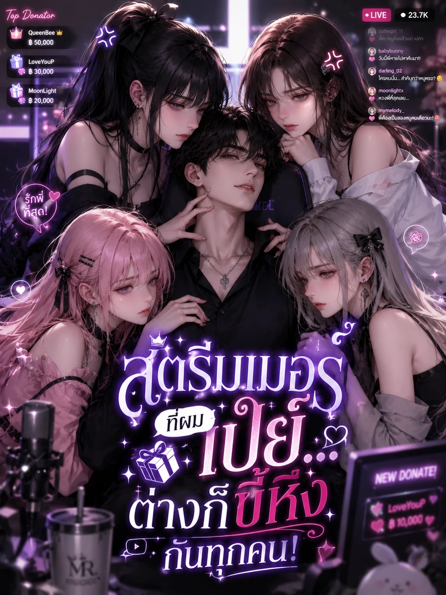 ปก สตรีมเมอร์ที่ผมเปย์... ต่างก็ขี้หึงกันทุกคน!