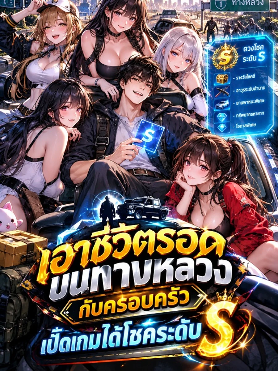 ปก เอาชีวิตรอดบนทางหลวงกับครอบครัว เปิดเกมได้โชคระดับ เอส