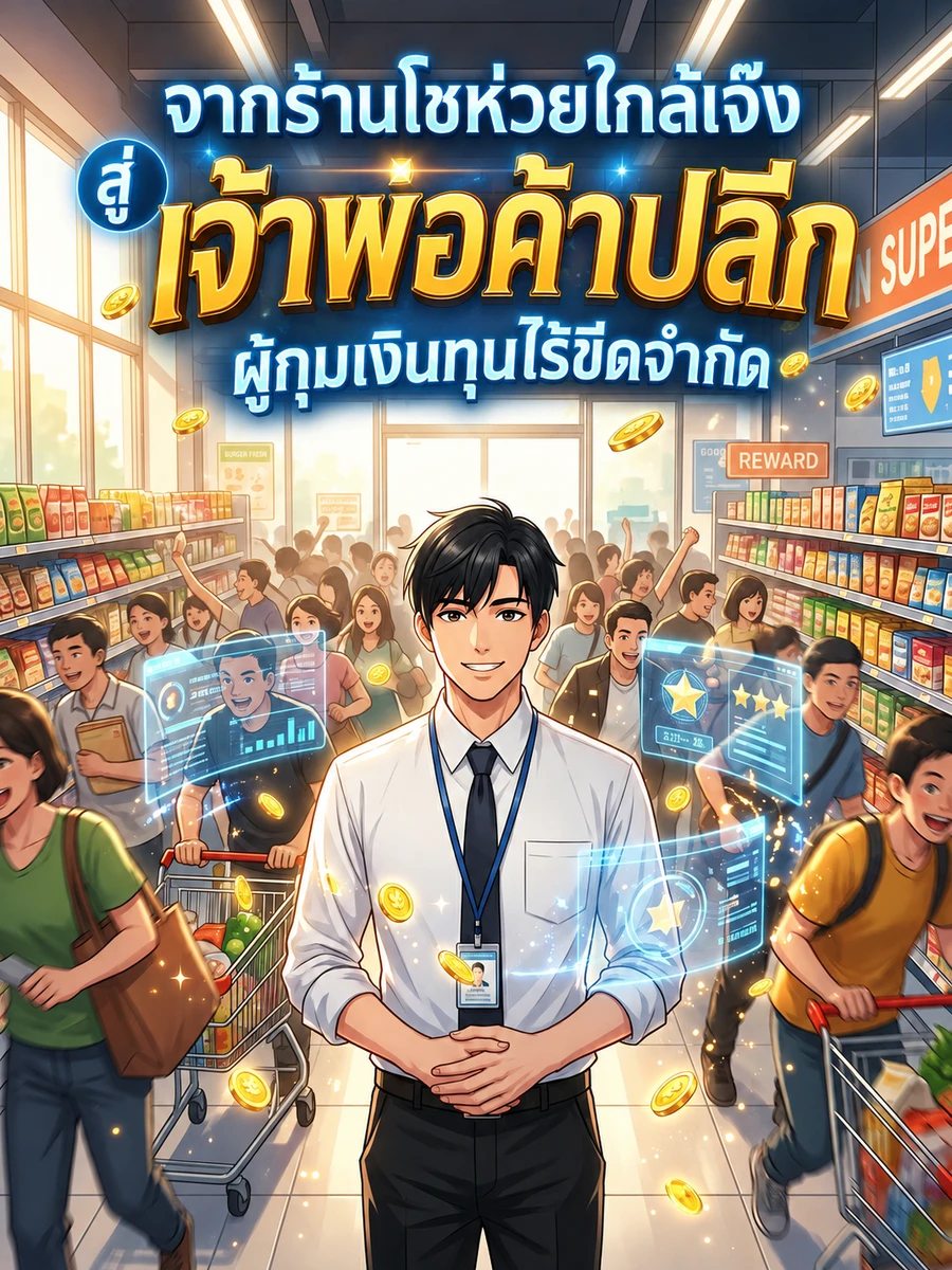ปก จากร้านโชห่วยใกล้เจ๊ง สู่เจ้าพ่อค้าปลีกผู้กุมเงินทุนไร้ขีดจํากัด