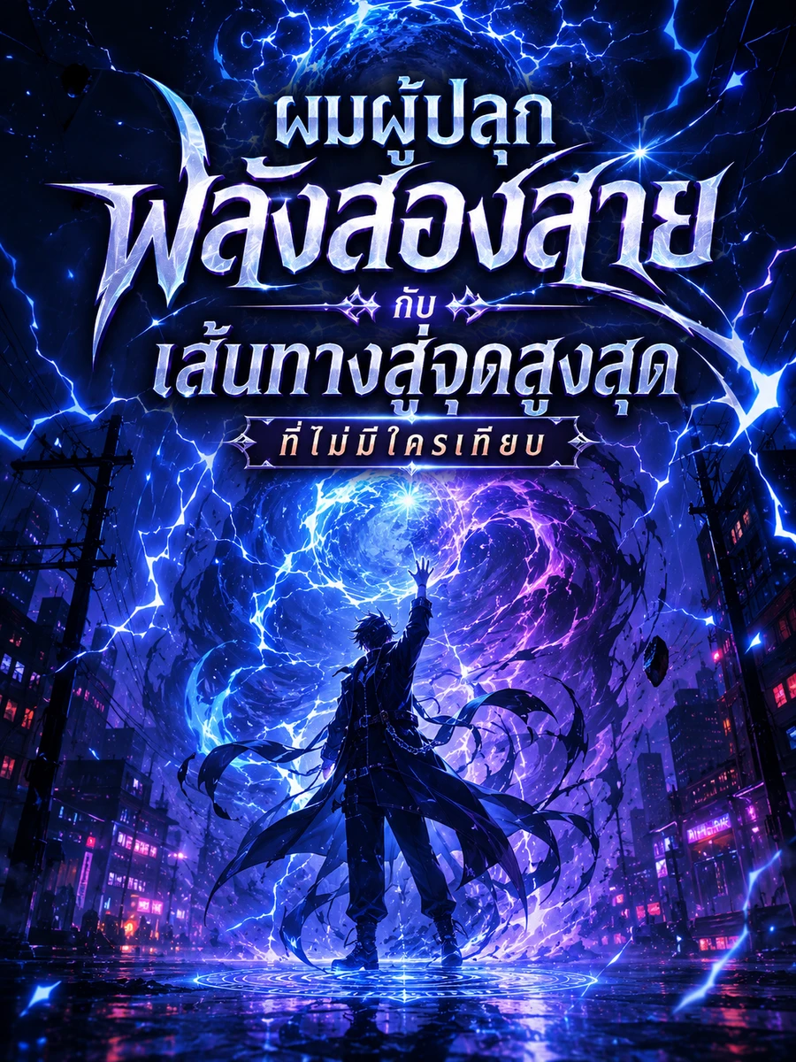 ปก ผมผู้ปลุกพลังสองสายกับเส้นทางสู่จุดสูงสุดที่ไม่มีใครเทียบ