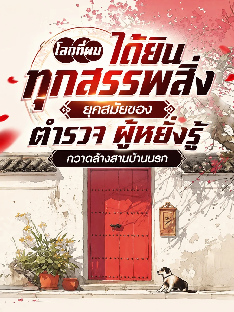 ปก "โลกที่ผมได้ยินทุกสรรพสิ่ง ยุคสมัยของตํารวจผู้หยั่งรู้ กวาดล้างลานบ้านนรก"