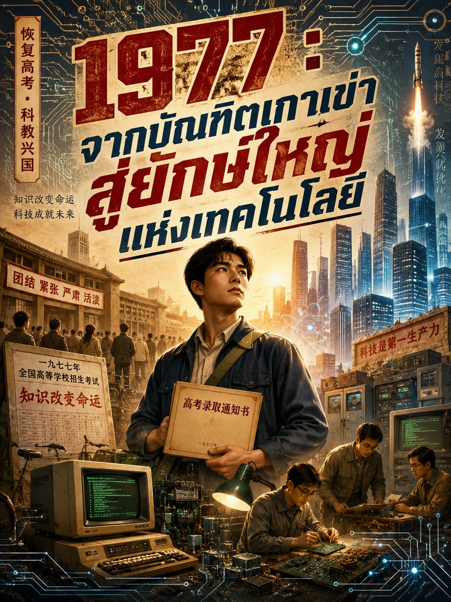 ปก (ชนต้นฉบับ)1977 : จากบัณฑิตเกาเข่าสู่ยักษ์ใหญ่แห่งเทคโนโลยี