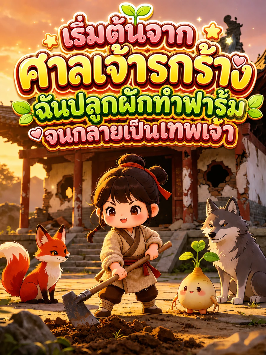 ปก (จบแล้ว) เริ่มต้นจากศาลเจ้ารกร้าง ฉันปลูกผักทําฟาร์มจนกลายเป็นเทพเจ้า