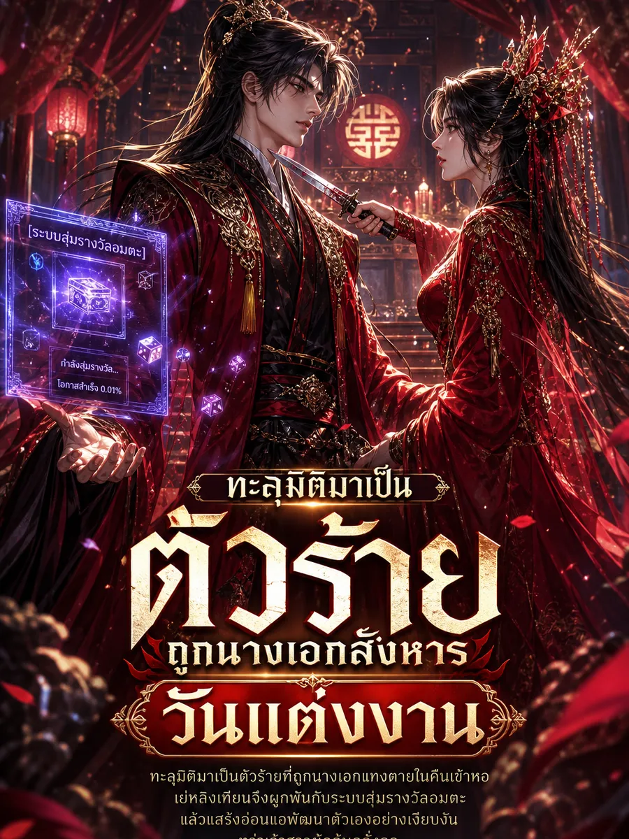 ปก [ฟรี 100 ตอน] ทะลุมิติมาเป็นตัวร้าย ถูกนางเอกสังหารวันแต่งงาน