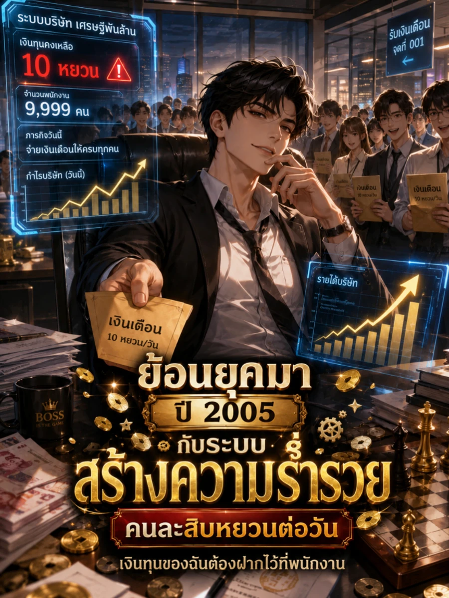 ปก ย้อนยุคมาปี 2005 กับระบบสร้างความร่ํารวย: คนละสิบหยวนต่อวัน เงินทุนของฉันต้องฝากไว้ที่พนักงาน