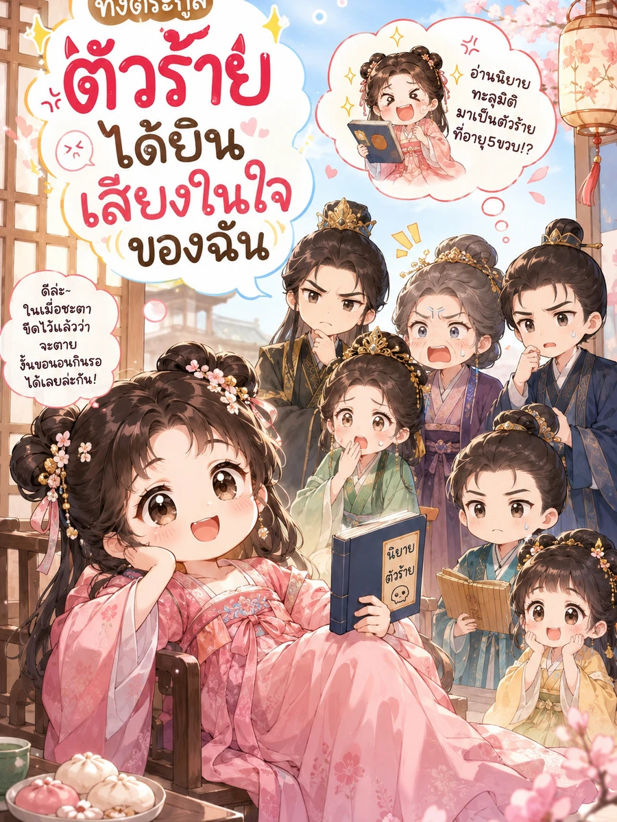 ปก ทั้งตระกูลตัวร้ายได้ยินเสียงในใจของฉัน