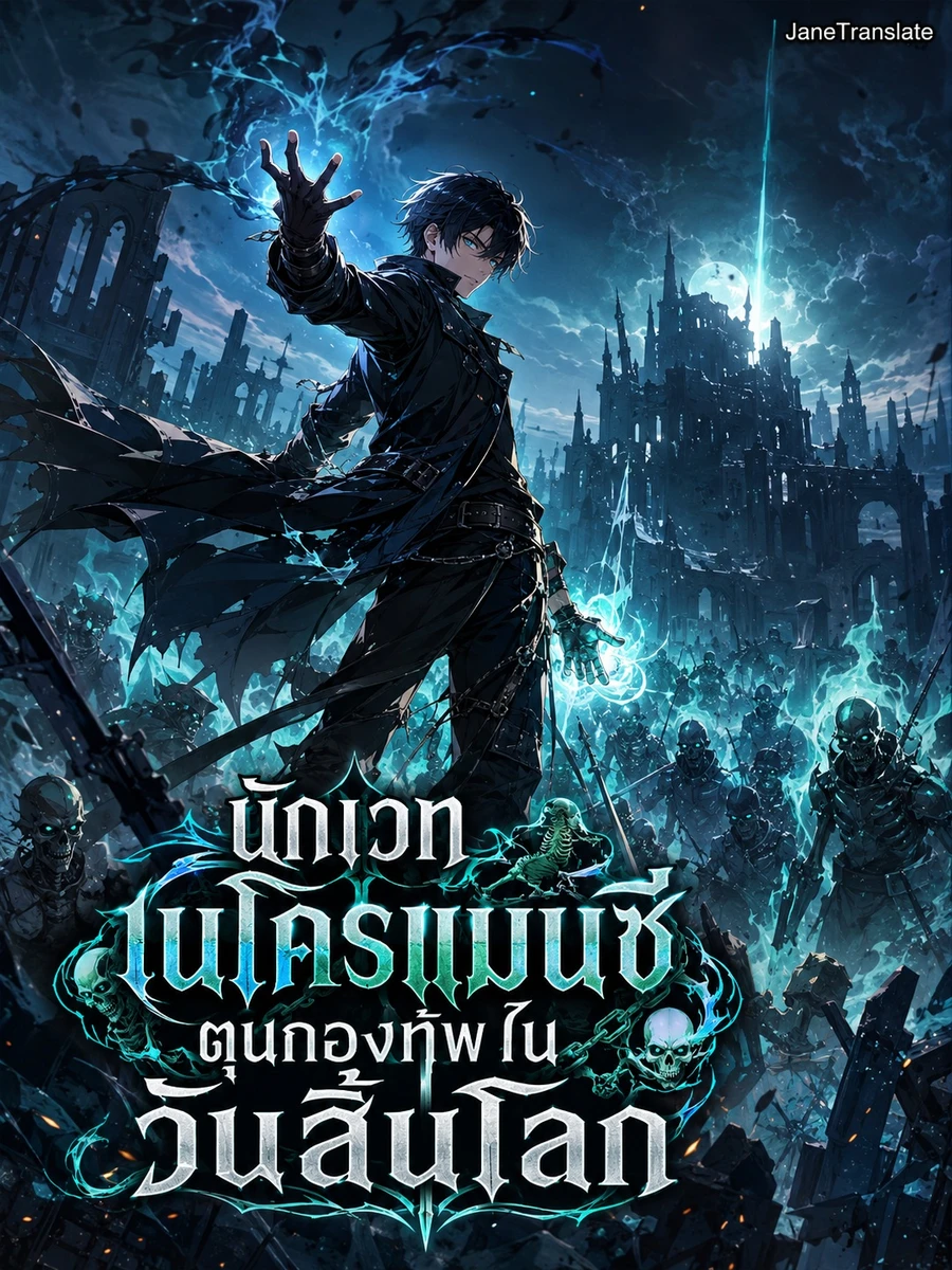 ปก นักเวทเนโครแมนซีตุนกองทัพในวันสิ้นโลก
