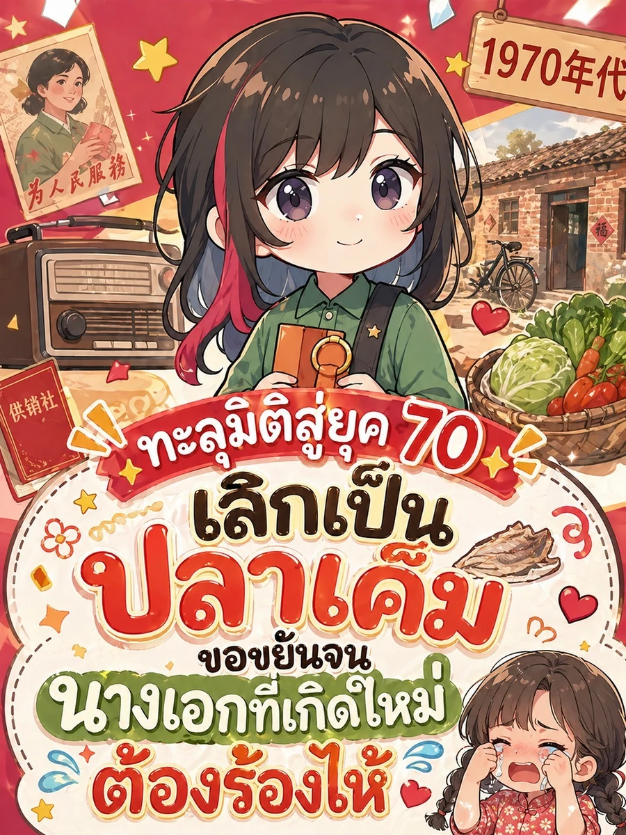 ปก ทะลุมิติสู่ยุค 70: เลิกเป็นปลาเค็ม ขอขยันจนนางเอกที่เกิดใหม่ต้องร้องไห้