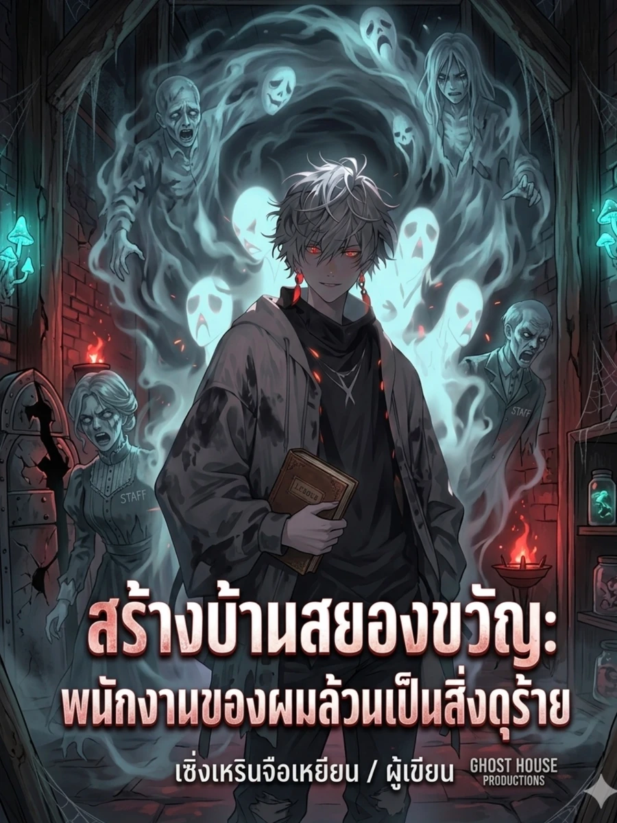 ปก สร้างบ้านสยองขวัญ: พนักงานของผมล้วนเป็นผีดุร้าย
