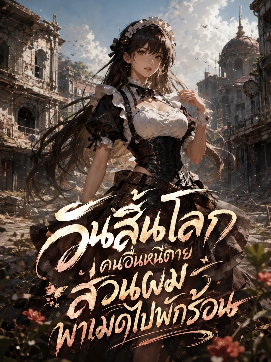 ปก วันสิ้นโลก คนอื่นหนีตาย ส่วนผมพาเมดไปพักร้อน