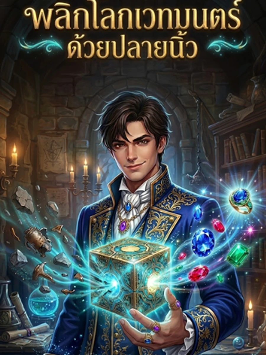 ปก พลิกโลกเวทมนตร์ด้วยปลายนิ้ว: เมื่อข้าเริ่มต้นจากการสังเคราะห์อัญมณี
