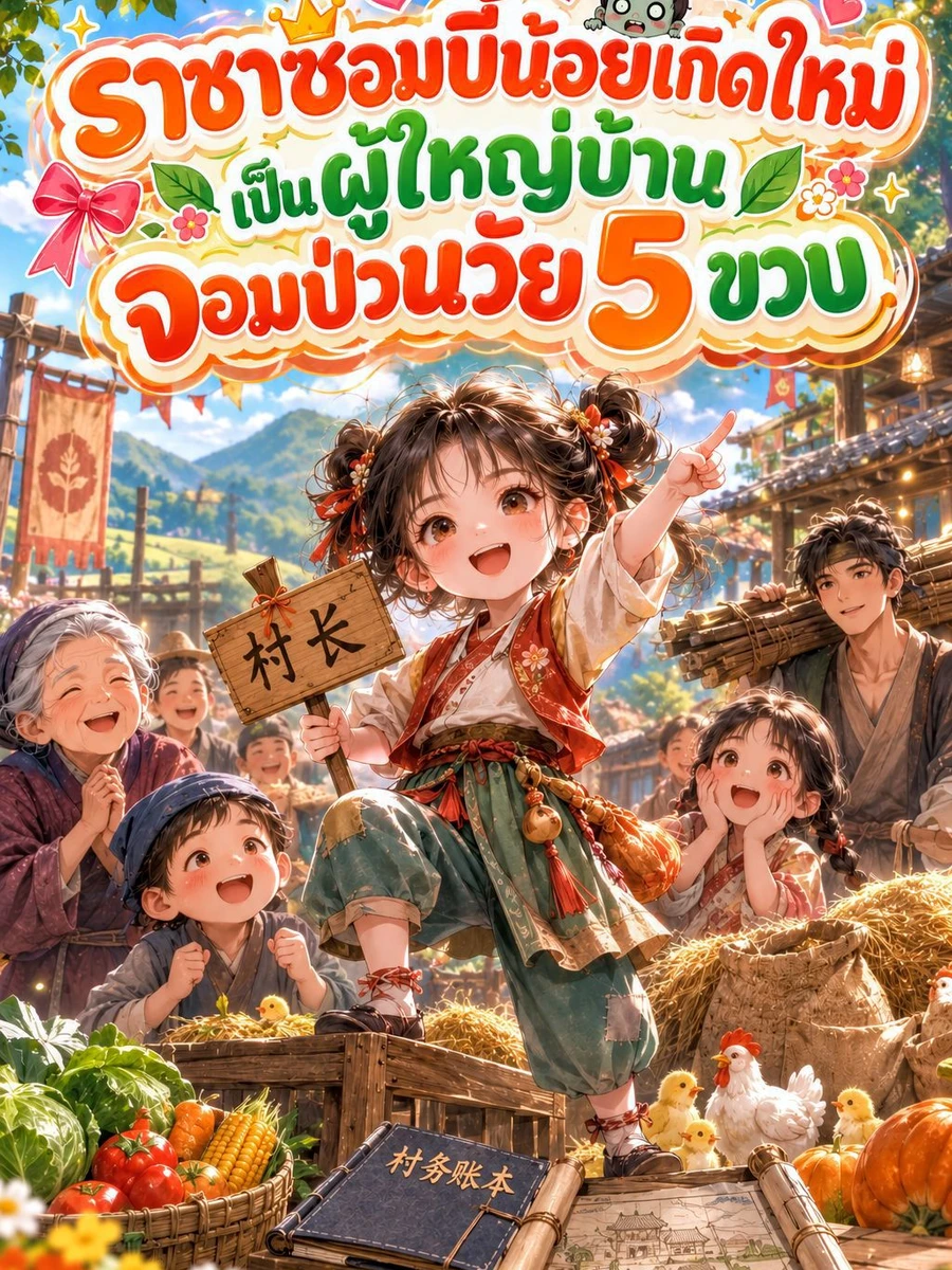 ปก ราชาซอมบี้น้อยเกิดใหม่ เป็นผู้ใหญ่บ้านจอมป่วนวัย 5 ขวบ