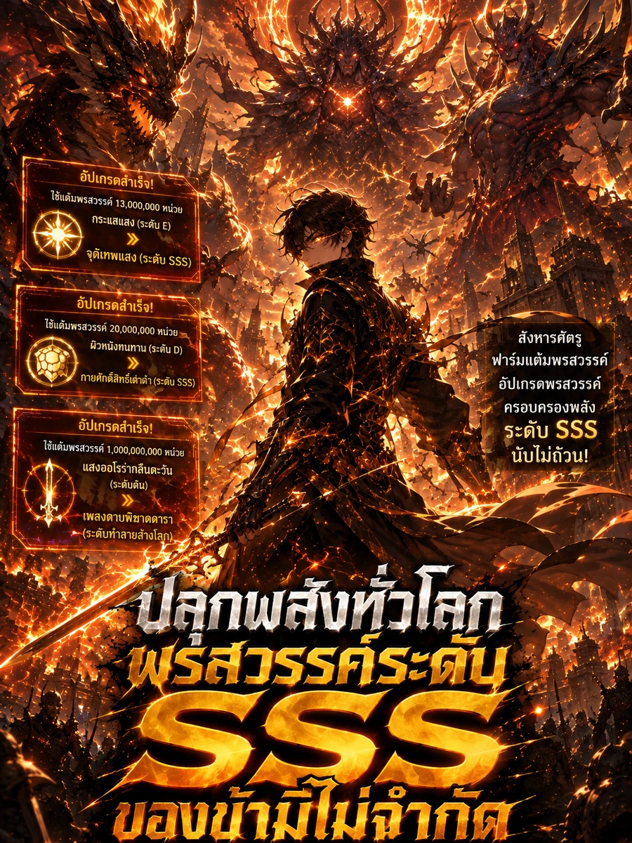 ปก ปลุกพลังทั่วโลก พรสวรรค์ระดับ SSS ของข้ามีไม่จํากัด