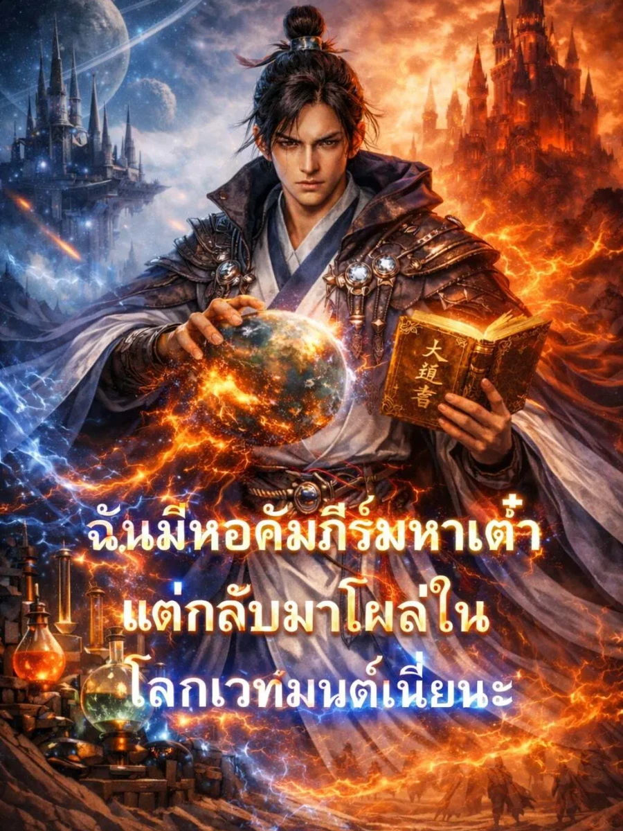 ปก ฉันมีหอคัมภีร์มหาเต๋า แต่กลับมาโผล่ในโลกเวทมนต์เนี่ยนะ