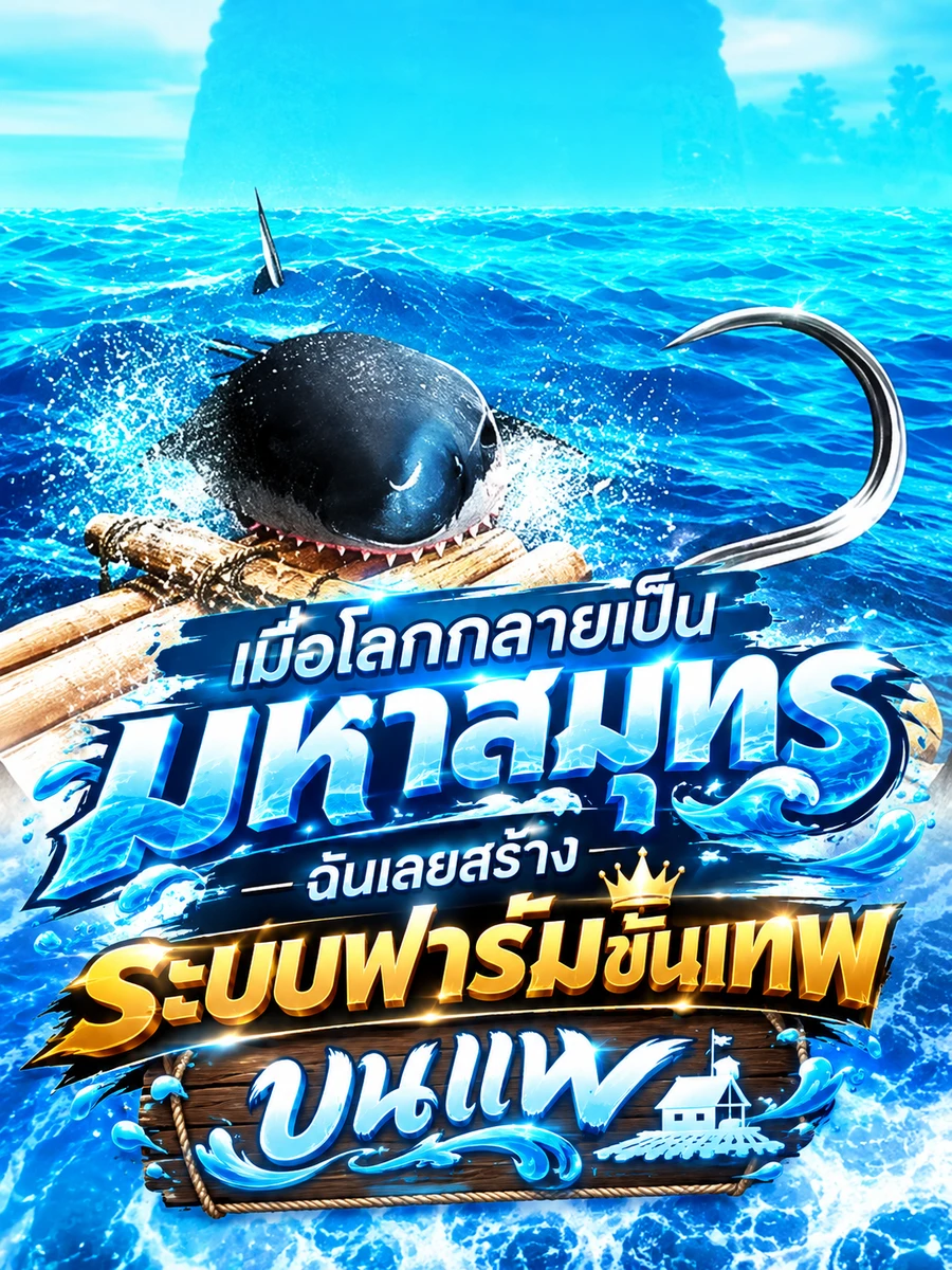 ปก เมื่อโลกกลายเป็นมหาสมุทร ฉันเลยสร้างระบบฟาร์มขั้นเทพบนแพ