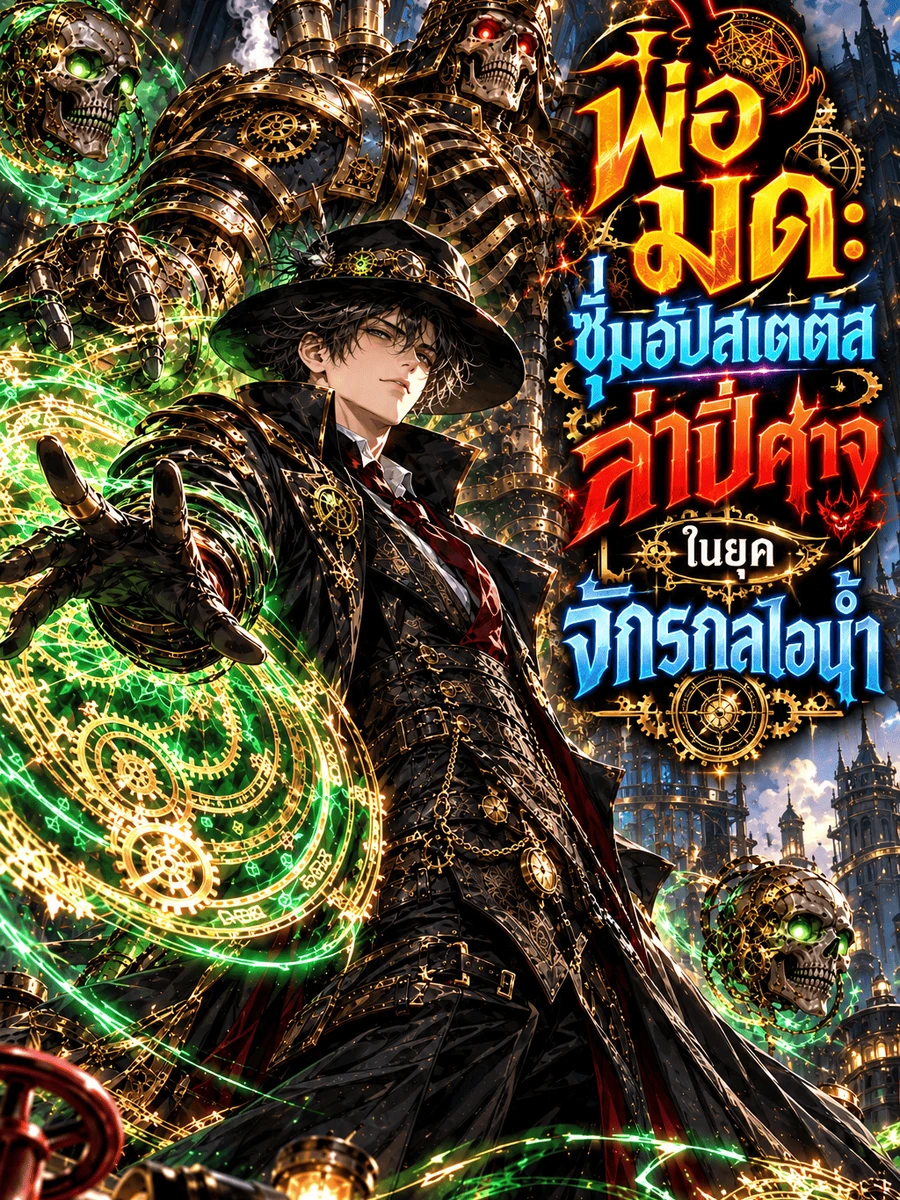 ปก พ่อมด: ซุ่มอัปสเตตัสล่าปีศาจในยุคจักรกลไอน้ํา