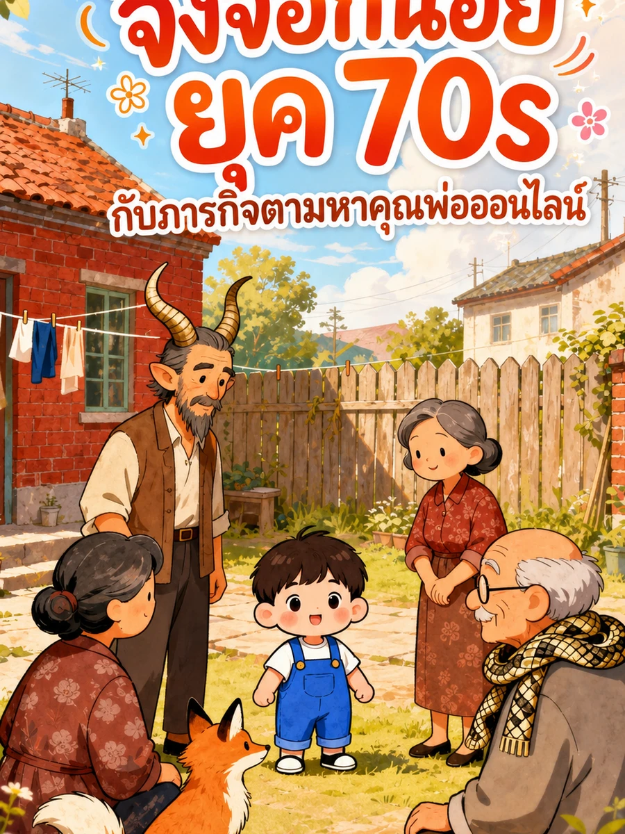 ปก จิ้งจอกน้อยยุค 70s กับภารกิจตามหาคุณพ่อออนไลน์