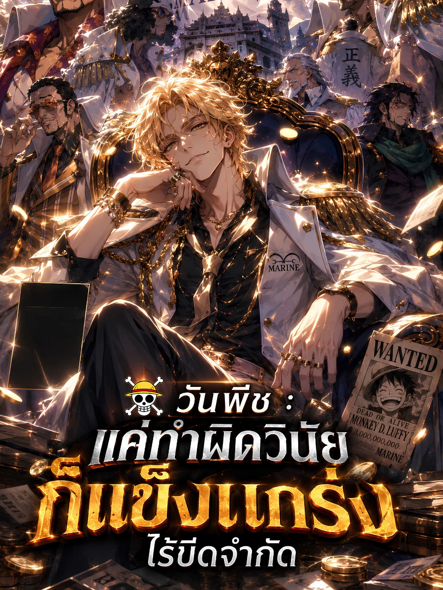 ปก วันพีช : แค่ทําผิดวินัย ก็แข็งแกร่งไร้ขีดจํากัด
