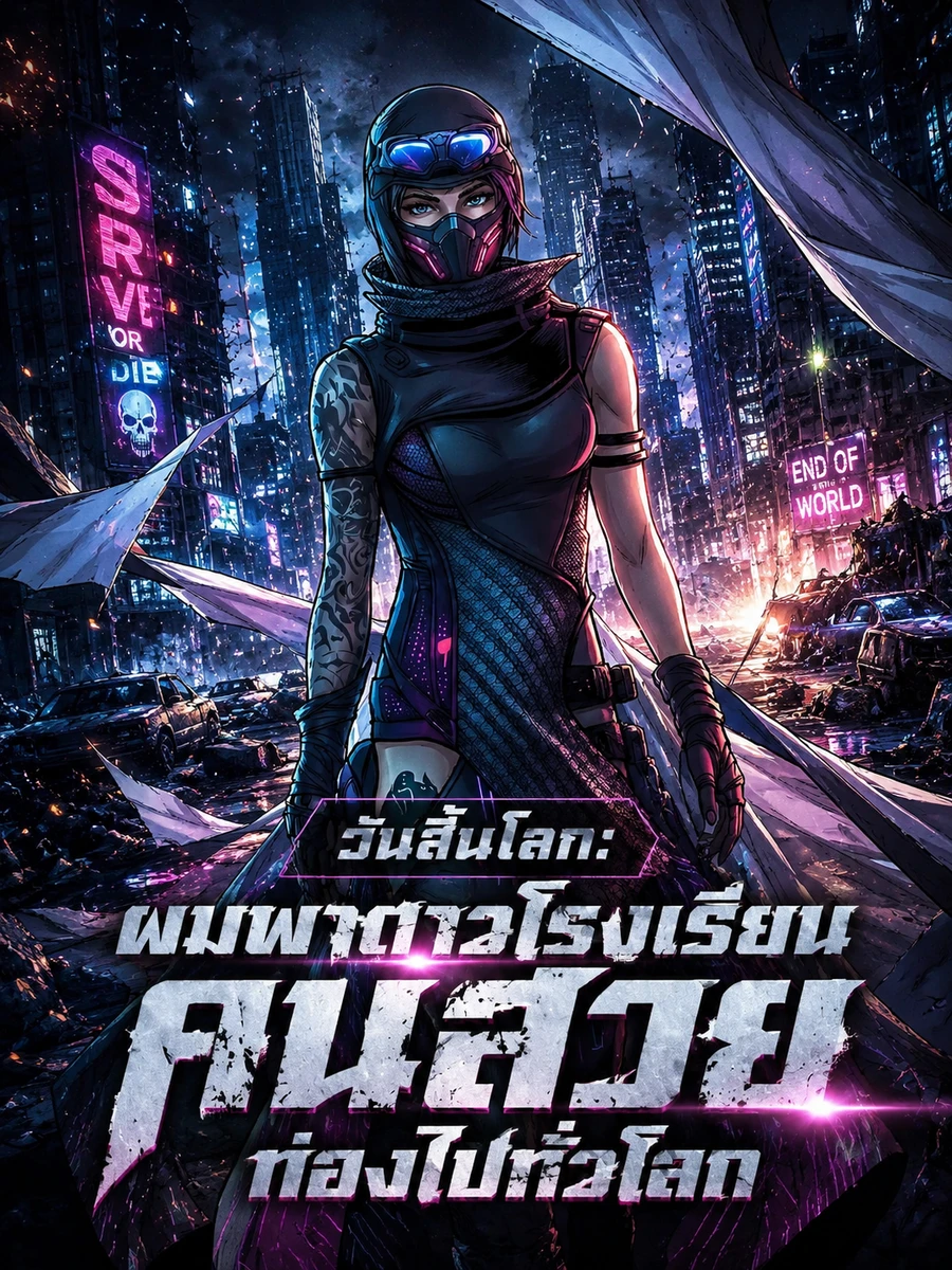 ปก วันสิ้นโลก: ผมพาดาวโรงเรียนคนสวยท่องไปทั่วโลก