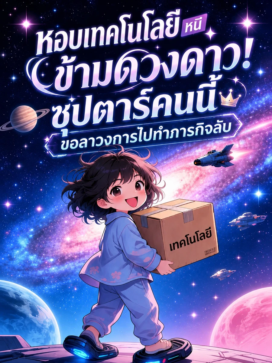 ปก "หอบเทคโนโลยีหนีข้ามดวงดาว! ซุปตาร์คนนี้ขอลาวงการไปทําภารกิจลับ"