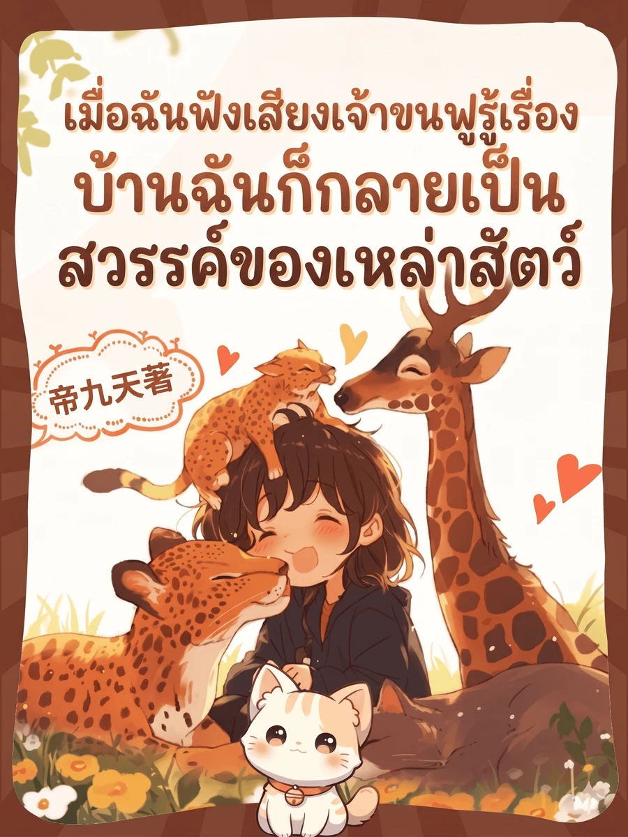 ปก เมื่อฉันฟังเสียงเจ้าขนฟูรู้เรื่อง บ้านฉันก็กลายเป็นสวรรค์ของเหล่าสัตว์