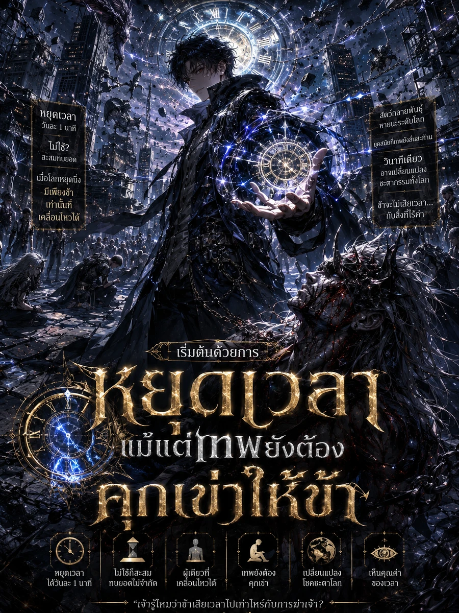 ปก ฉันหยุดเวลาได้ 1 นาทีทุกวัน