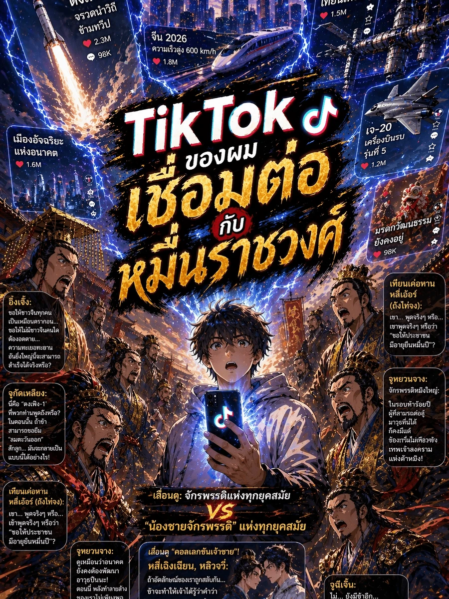 ปก ติ๊กต็อกของผมเชื่อมต่อกับหมื่นราชวงศ์