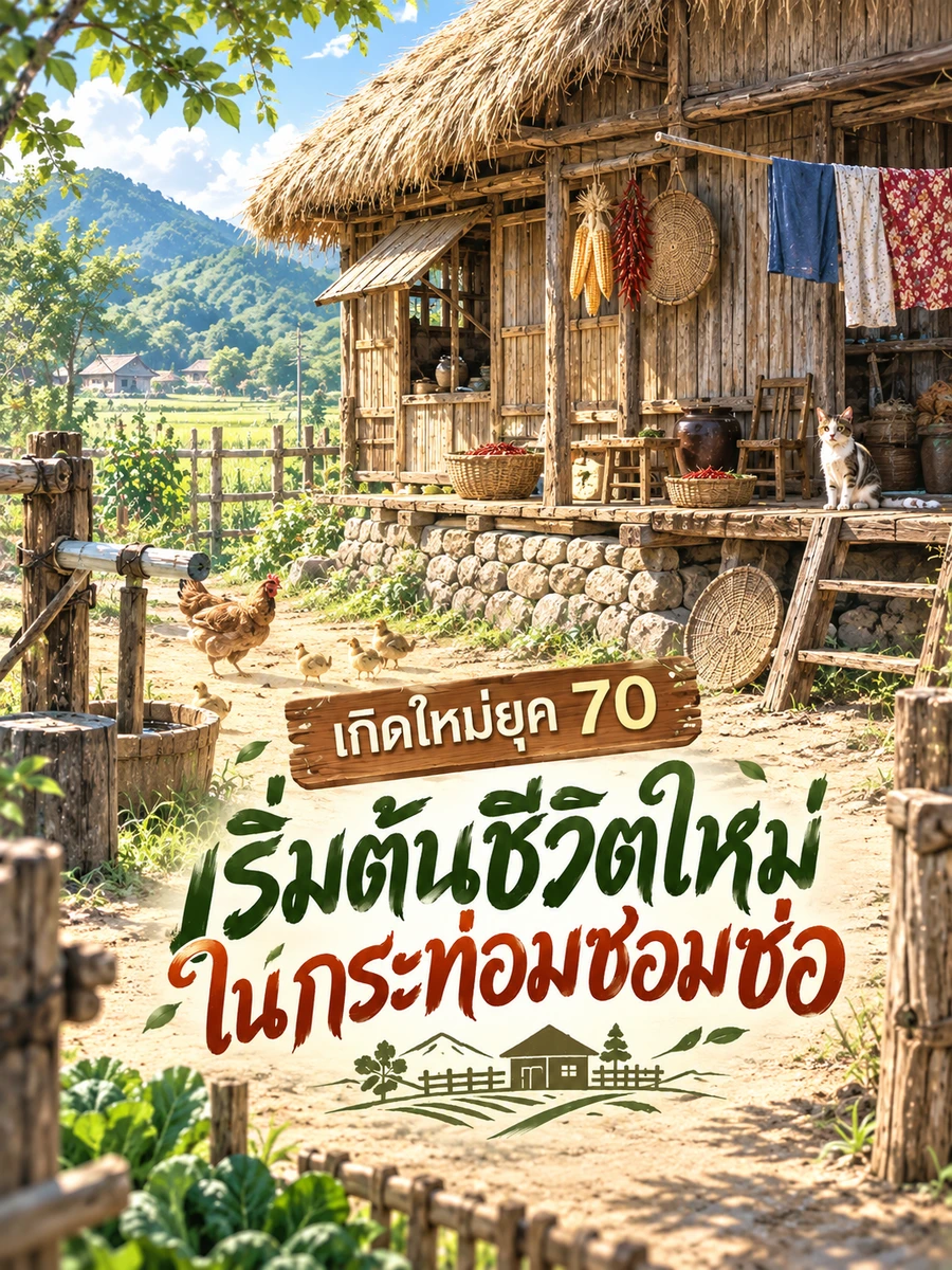 ปก (จบแล้ว) เกิดใหม่ยุค 70 เริ่มต้นชีวิตใหม่ในกระท่อมซอมซ่อ