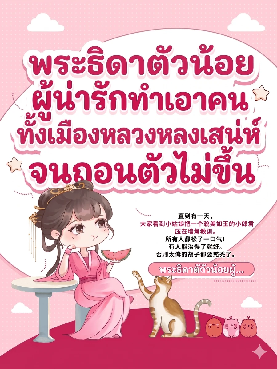 ปก พระธิดาตัวน้อยผู้น่ารักทําเอาคนทั้งเมืองหลวงหลงเสน่ห์จนถอนตัวไม่ขึ้น