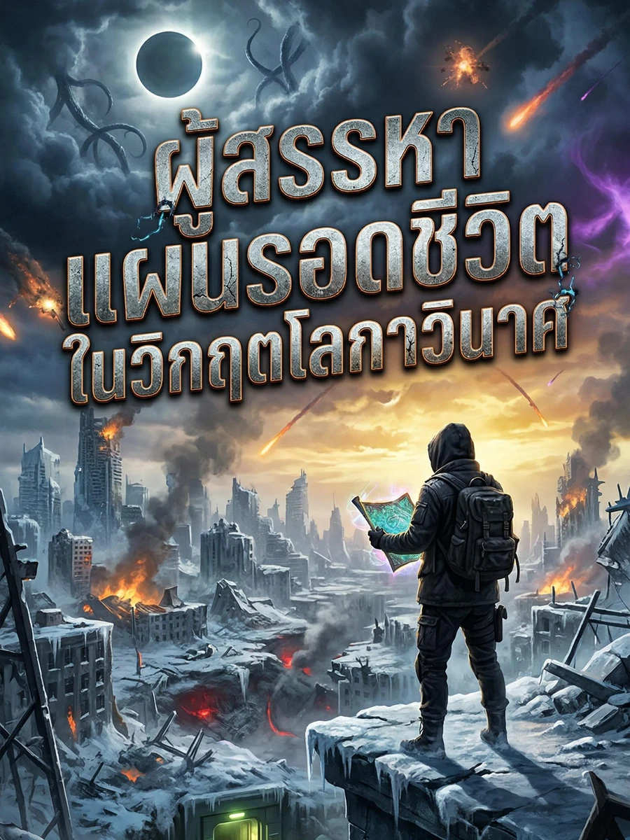 ปก ผู้สรรหาแผนรอดชีวิตในวิกฤตโลกาวินาศ
