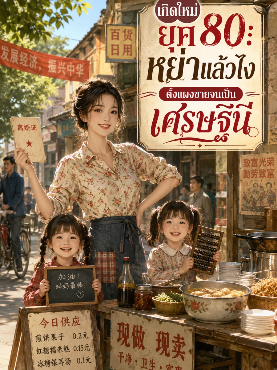 ปก (จบ) (ฟรีทั้งเรื่อง) เกิดใหม่ยุค 80: หย่าแล้วไง ตั้งแผงขายจนเป็นเศรษฐินี