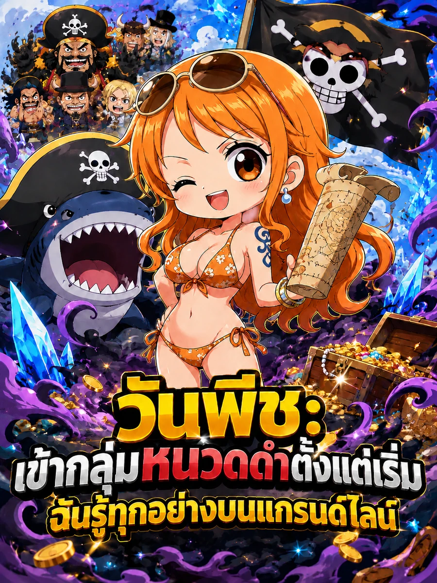 ปก วันพีช: เข้ากลุ่มหนวดดําตั้งแต่เริ่ม ฉันรู้ทุกอย่างบนแกรนด์ไลน์