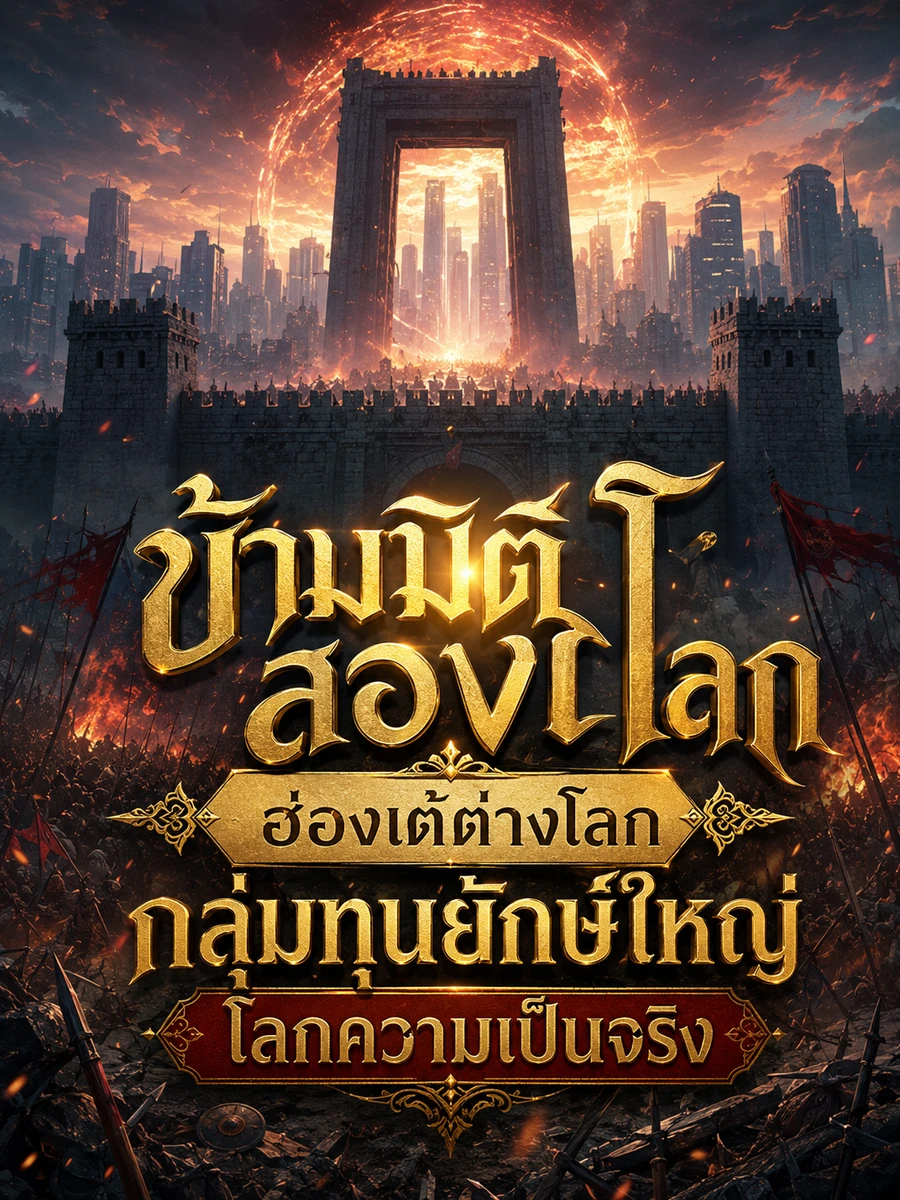 ปก ข้ามมิติสองโลก ฮ่องเต้ต่างโลก กลุ่มทุนยักษ์ใหญ่โลกความเป็นจริง