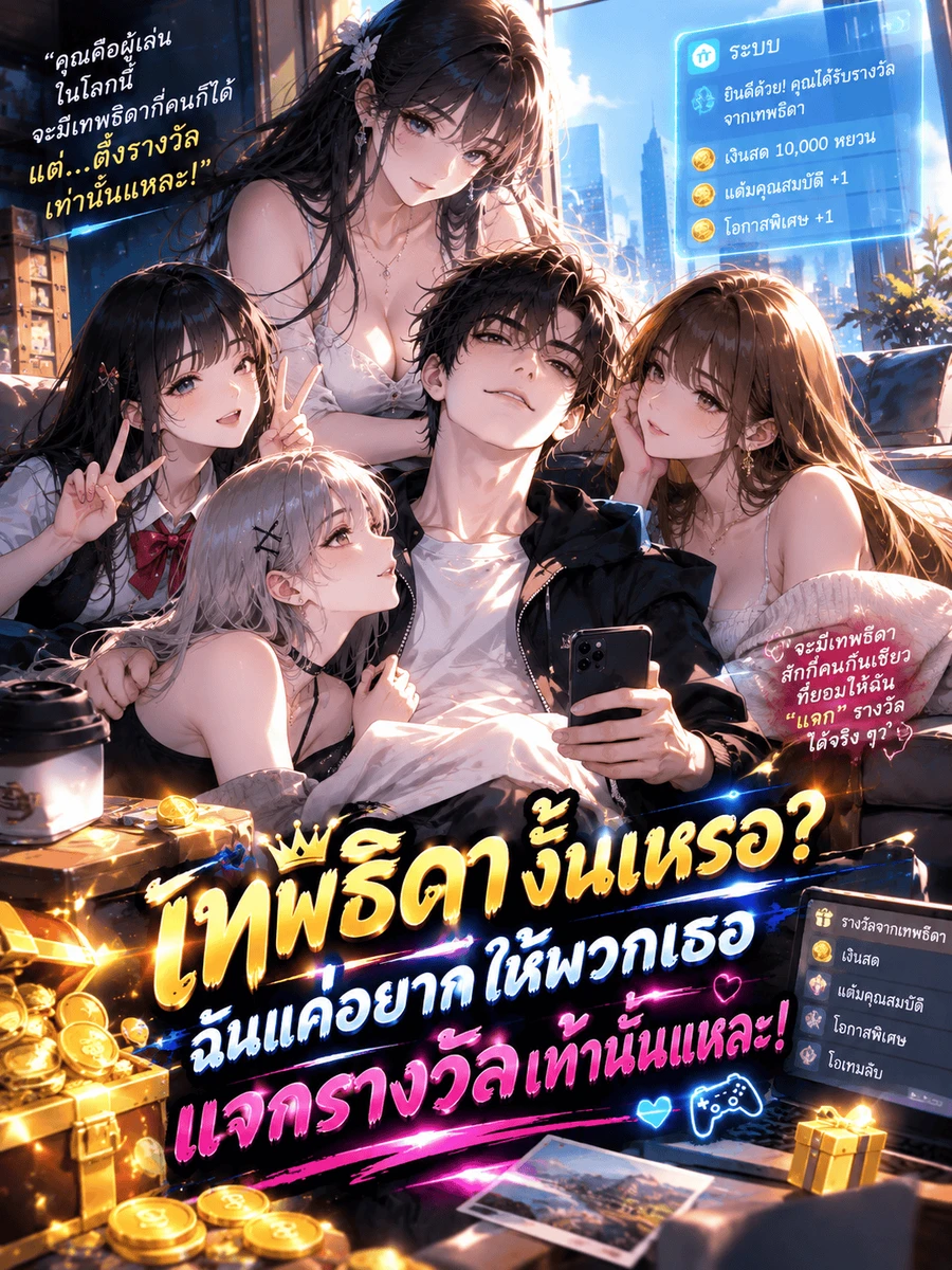 ปก เทพธิดางั้นเหรอ? ฉันแค่อยากให้พวกเธอแจกรางวัลเท่านั้นแหละ!