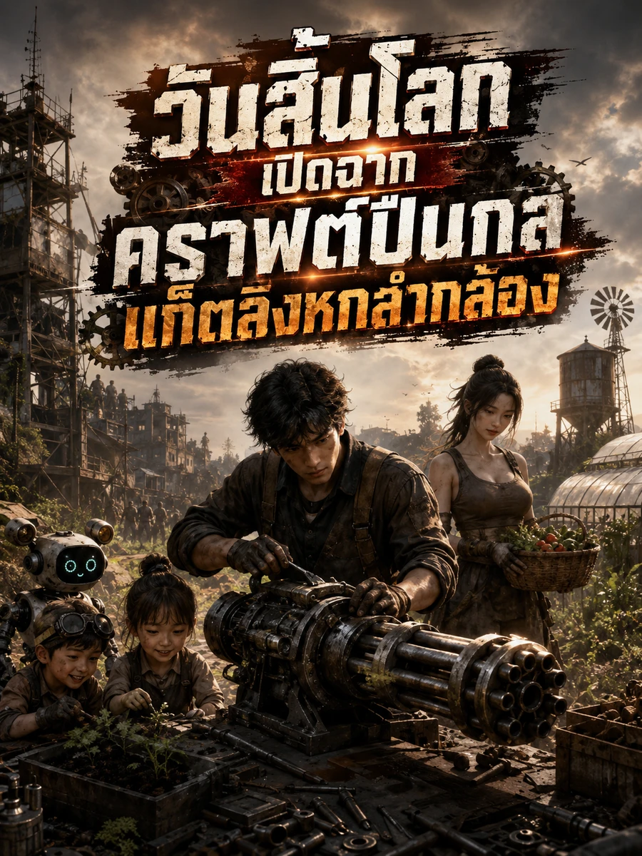 ปก วันสิ้นโลกเปิดฉากคราฟต์ปืนกลแก็ตลิงหกลํากล้อง