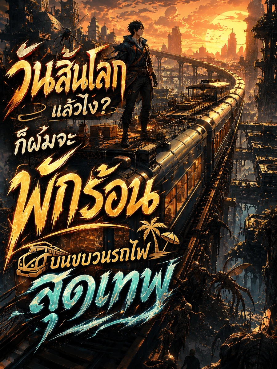 ปก [จบแล้ว] วันสิ้นโลกแล้วไง? ก็ผมจะพักร้อนบนขบวนรถไฟสุดเทพ