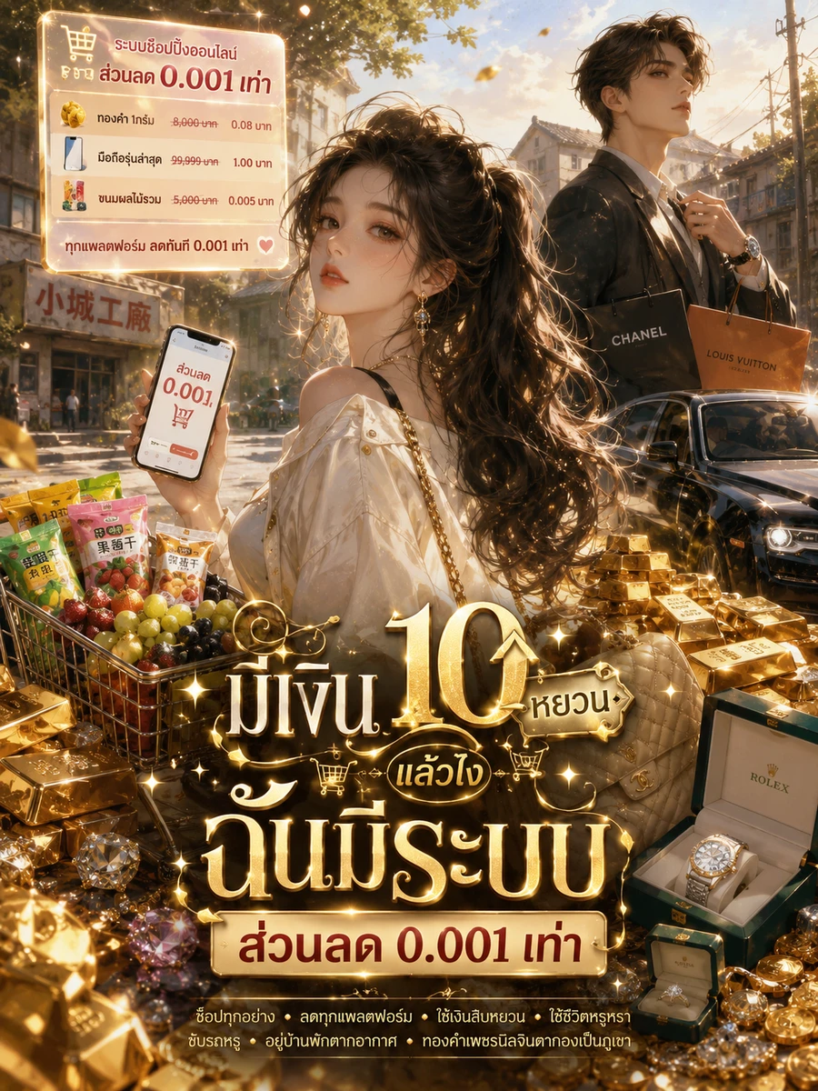 ปก [อ่านฟรีจนจบ] มีเงิน 10 หยวนแล้วไงฉันมีระบบส่วนลด 0.001 เท่า