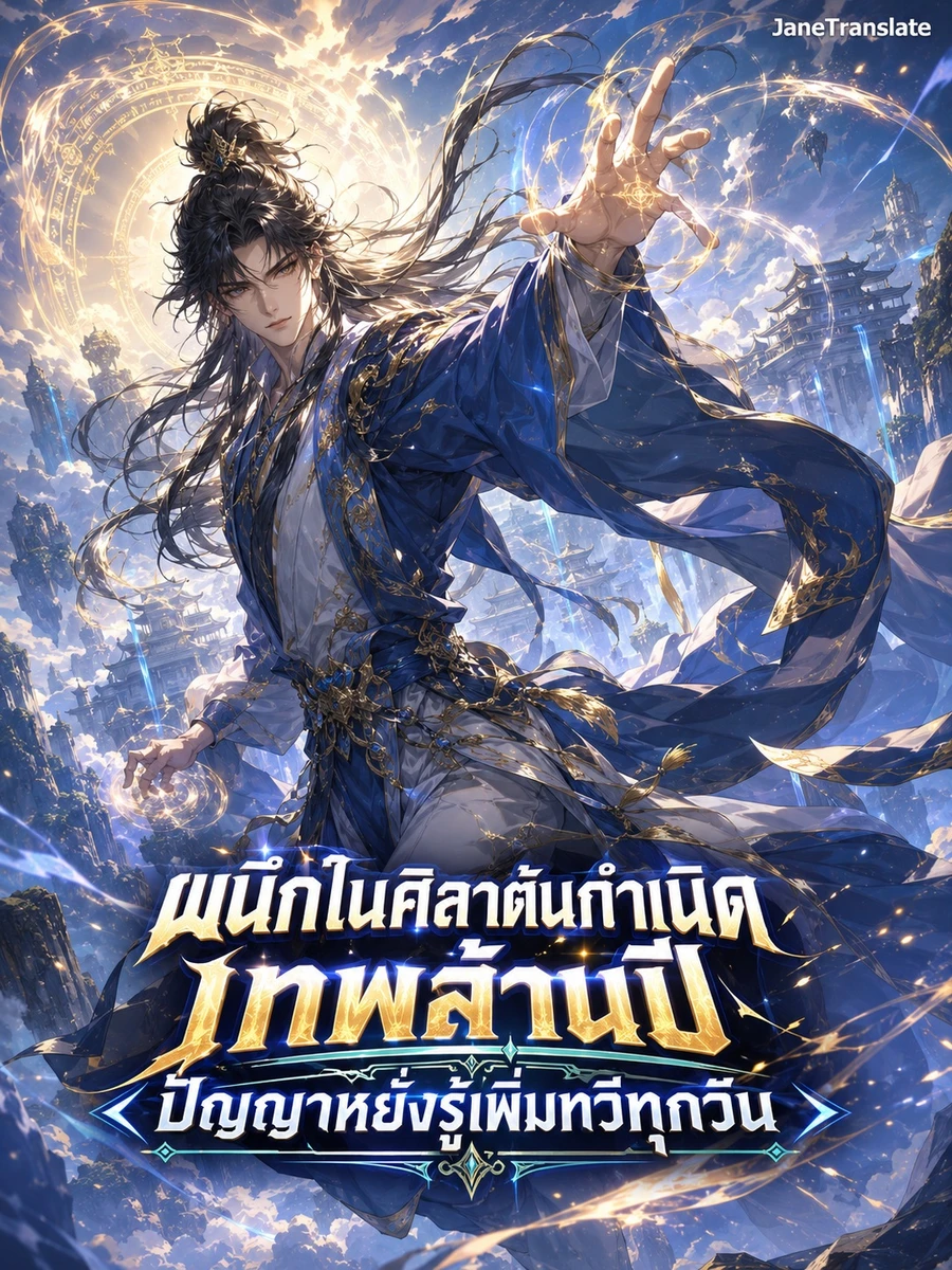 ปก ผนึกในศิลาต้นกําเนิดเทพล้านปี ปัญญาหยั่งรู้เพิ่มทวีทุกวัน
