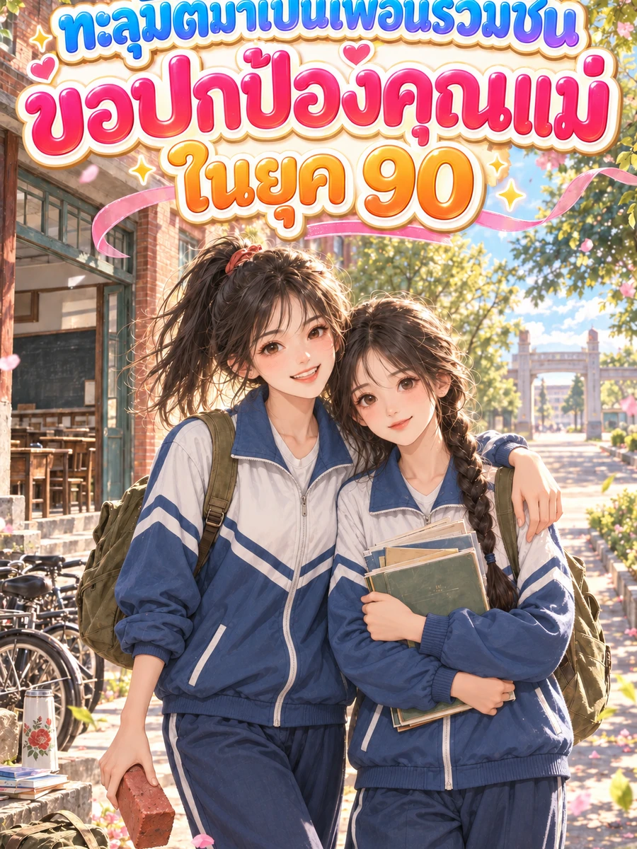 ปก ทะลุมิติมาเป็นเพื่อนร่วมชั้น ขอปกป้องคุณแม่ในยุค 90