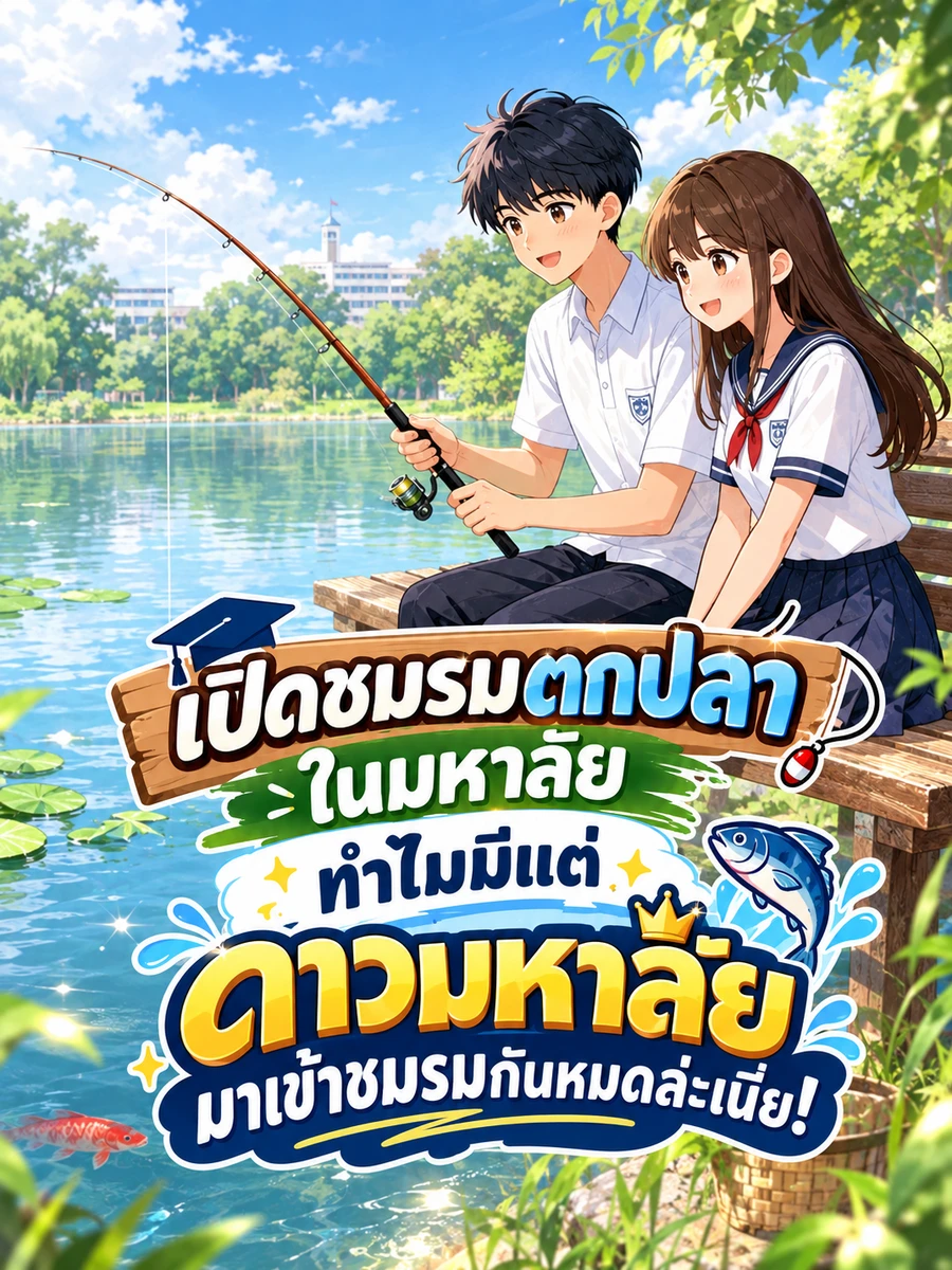 ปก [จบ] เปิดชมรมตกปลาในมหาลัย ทําไมมีแต่ดาวมหาลัยมาเข้าชมรมกันหมดล่ะเนี่ย!
