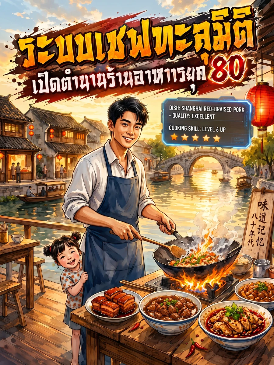 ปก [ชนจีน] ระบบเชฟทะลุมิติ: เปิดตํานานร้านอาหารยุค 80