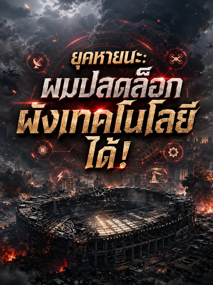 ปก ยุคหายนะ: ผมปลดล็อกผังเทคโนโลยีได้!
